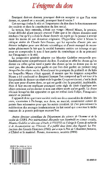 L Enigme Du Don