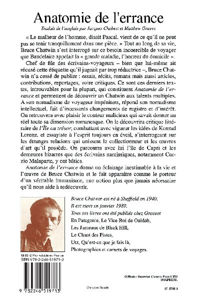 Anatomie de L Errance