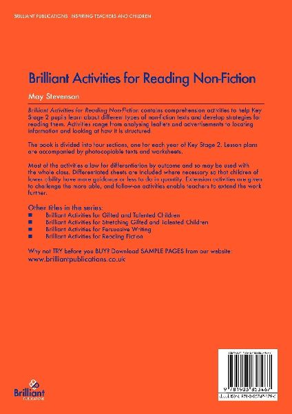 Brilliant Activities for Reading Non-Fiction