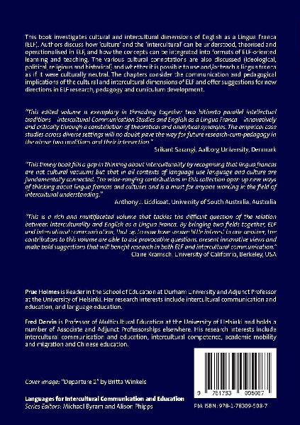 The Cultural and Intercultural Dimensions of English as a Lingua Franca