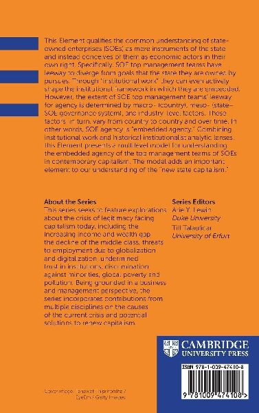 State-Owned Enterprises as Institutional Actors in Contemporary Capitalism and Beyond