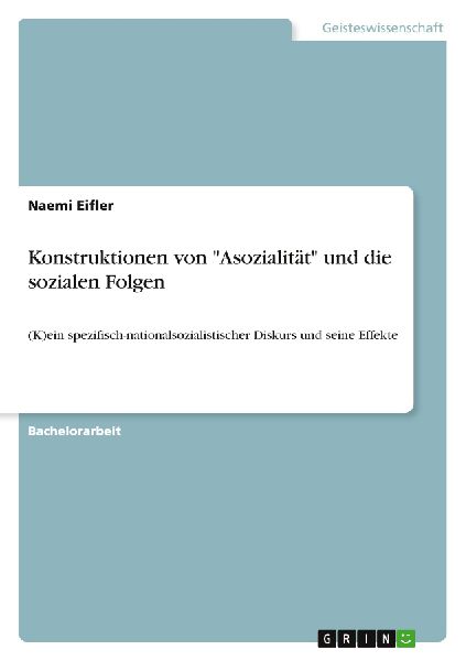 Konstruktionen von "Asozialität" und die sozialen F...