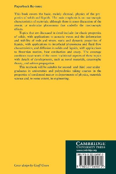 An Introduction to the Properties of Condensed Matter