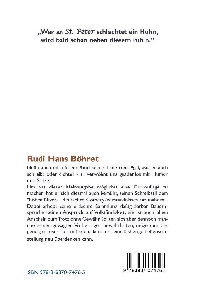 Deftig-derbe BauernSprüche
