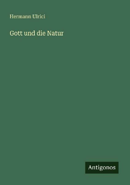Gott und die Natur