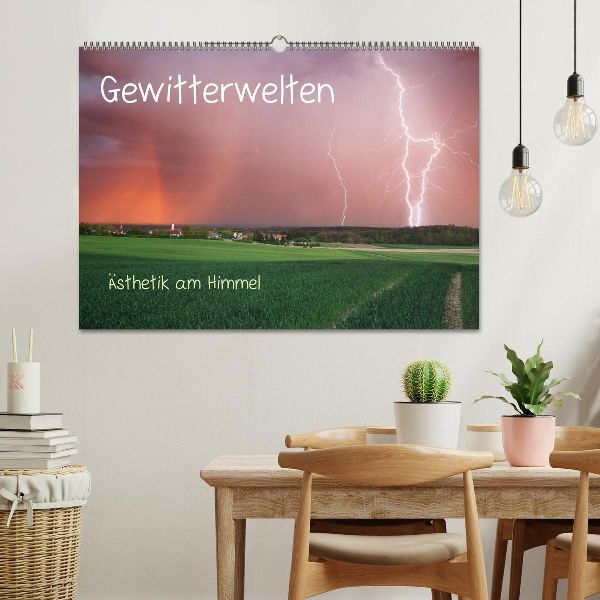 Gewitterwelten (Wandkalender 2026 DIN A2 quer), CALVENDO Monatskalender