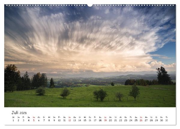Gewitterwelten (Wandkalender 2026 DIN A2 quer), CALVENDO Monatskalender