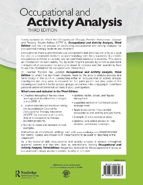 Occupational and Activity Analysis