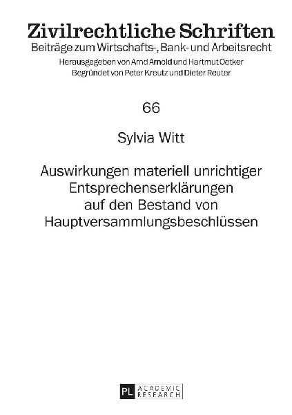 Auswirkungen materiell unrichtiger Entsprechenserklärungen au...