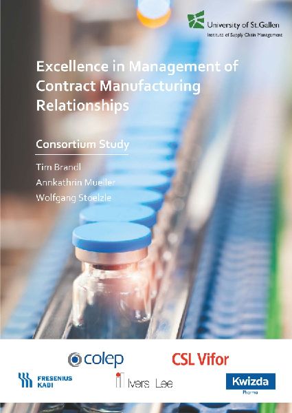 Excellence in Management of Contract Manufacturing Relationships