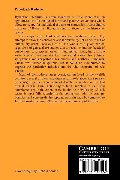 Studies on Byzantine Literature of the Eleventh and Twelfth Centuries
