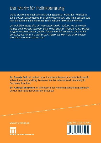 Der Markt für Politikberatung