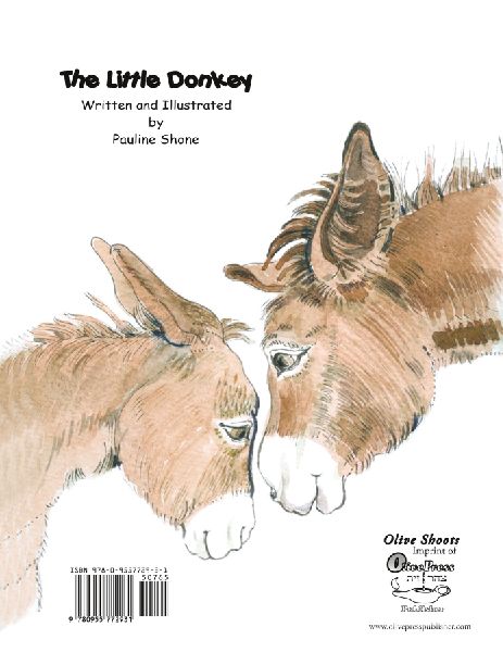 THE LITTLE DONKEY, children's colouring book