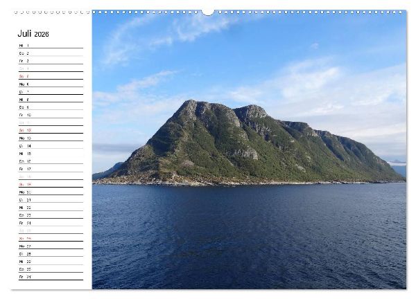 Impressionen von Norwegen entlang der Hurtigruten (hochwertiger Premium Wandkalender 2026 DIN A2 quer), Kunstdruck in Hochglanz