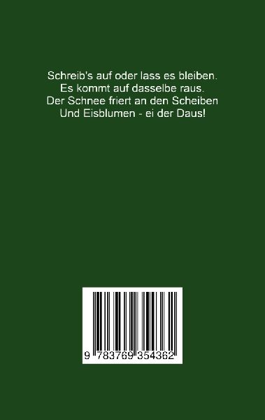 17 gereimte Gedichte im kleinen grünen Buch