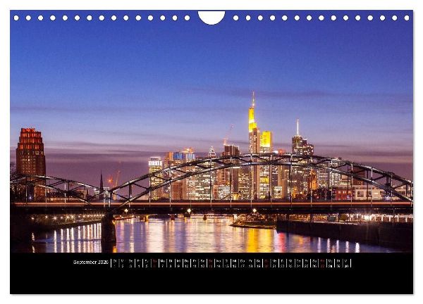 Frankfurt (Wandkalender 2026 DIN A4 quer), CALVENDO Monatskalender