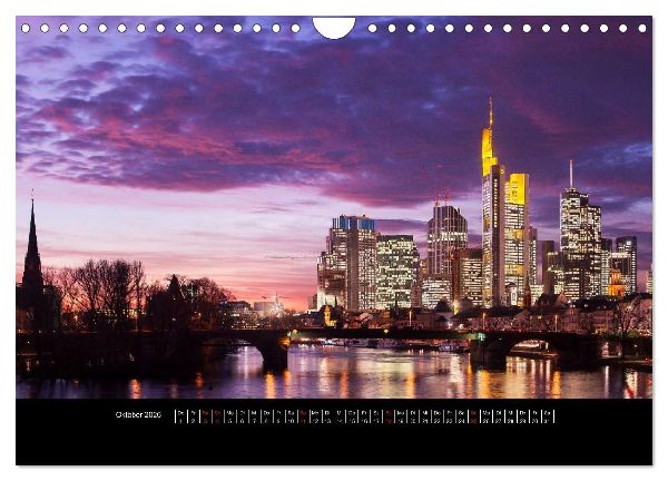 Frankfurt (Wandkalender 2026 DIN A4 quer), CALVENDO Monatskalender