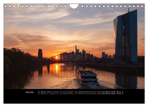 Frankfurt (Wandkalender 2026 DIN A4 quer), CALVENDO Monatskalender