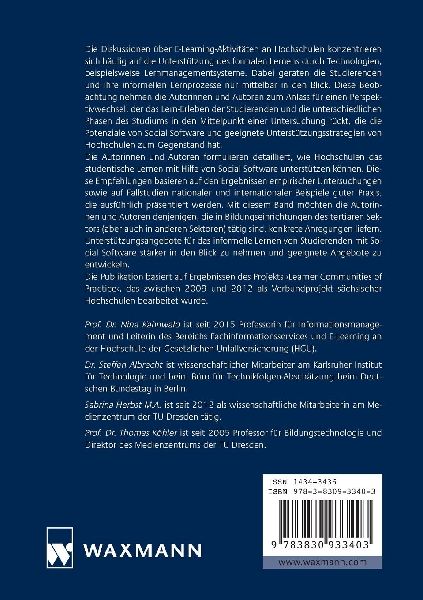 Informelles Lernen Studierender mit Social Software unterstützen