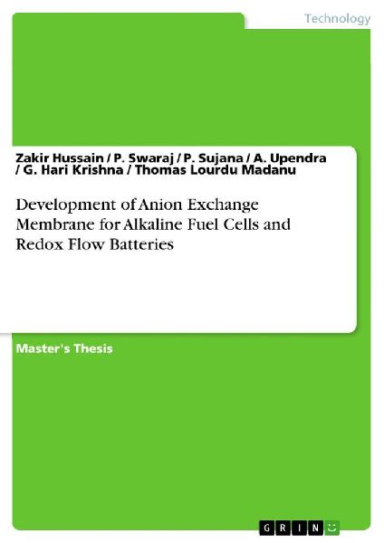 Development of Anion Exchange Membrane for Alkaline Fuel Cells...