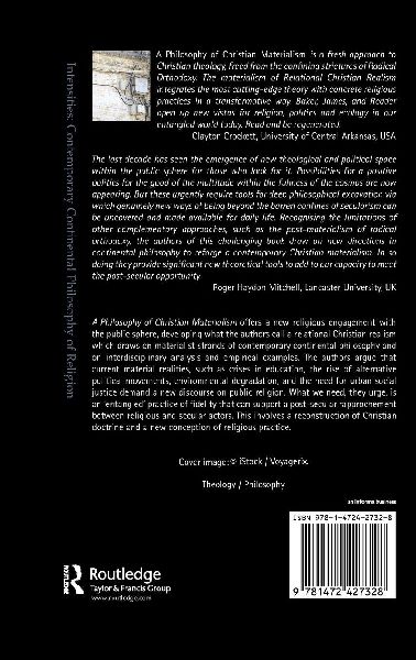 A Philosophy of Christian Materialism