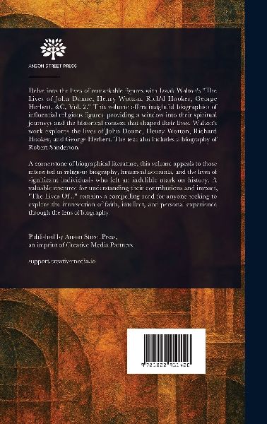 Lives of John Donne, Henry Wotton, Rich'd Hooker, George Herbert, &c
