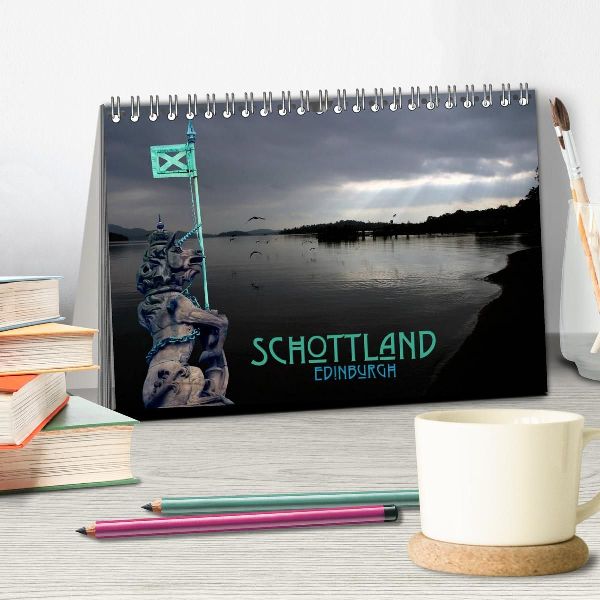 Schottland und Edinburgh (Tischkalender 2026 DIN A5 quer), CALVENDO Monatskalender