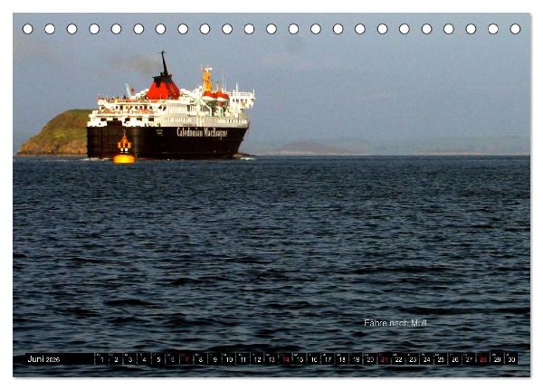Schottland und Edinburgh (Tischkalender 2026 DIN A5 quer), CALVENDO Monatskalender
