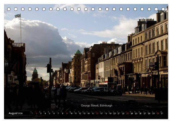 Schottland und Edinburgh (Tischkalender 2026 DIN A5 quer), CALVENDO Monatskalender
