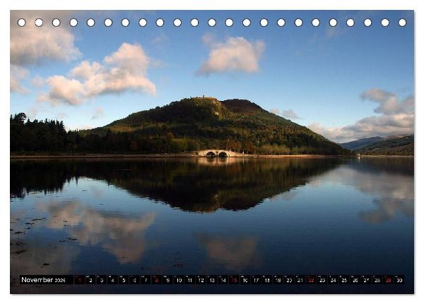 Schottland und Edinburgh (Tischkalender 2026 DIN A5 quer), CALVENDO Monatskalender