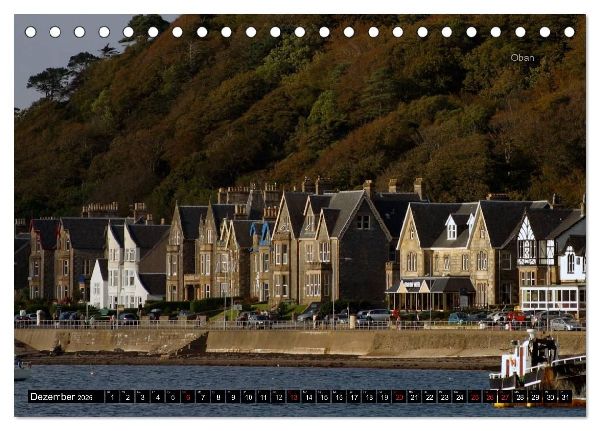 Schottland und Edinburgh (Tischkalender 2026 DIN A5 quer), CALVENDO Monatskalender