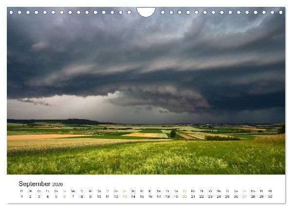 Faszination Gewitter (Wandkalender 2026 DIN A4 quer), CALVENDO Monatskalender