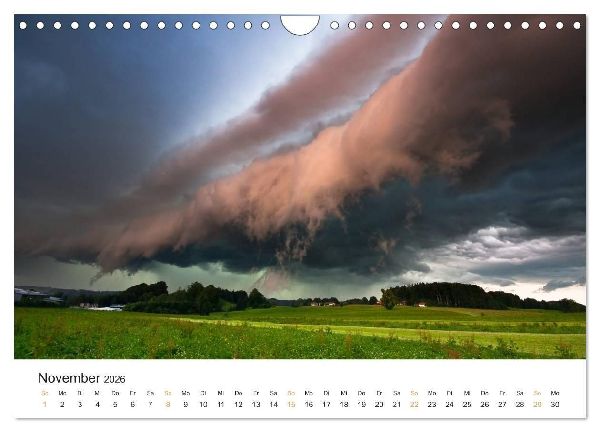Faszination Gewitter (Wandkalender 2026 DIN A4 quer), CALVENDO Monatskalender