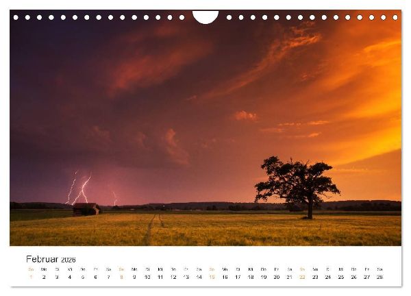 Faszination Gewitter (Wandkalender 2026 DIN A4 quer), CALVENDO Monatskalender