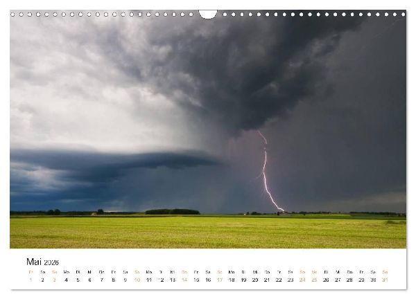 Faszination Gewitter (Wandkalender 2026 DIN A3 quer), CALVENDO Monatskalender