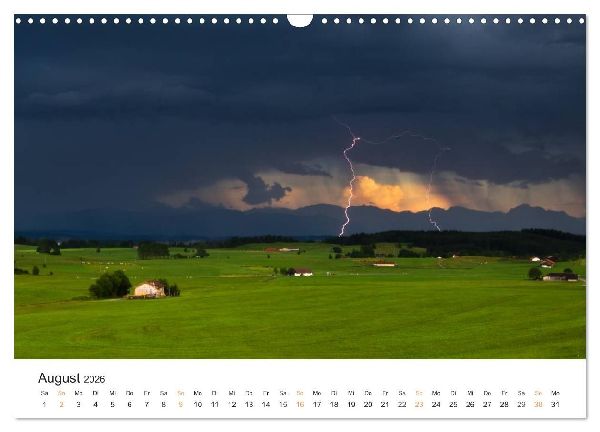 Faszination Gewitter (Wandkalender 2026 DIN A3 quer), CALVENDO Monatskalender