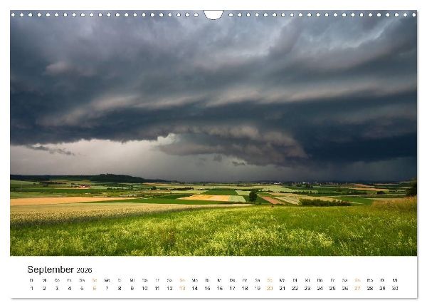 Faszination Gewitter (Wandkalender 2026 DIN A3 quer), CALVENDO Monatskalender