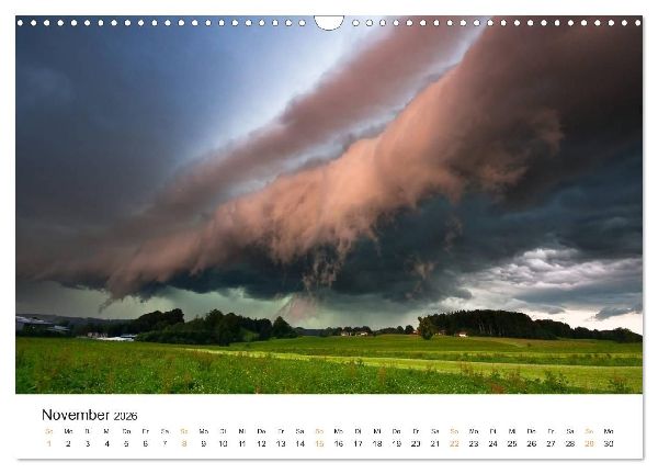 Faszination Gewitter (Wandkalender 2026 DIN A3 quer), CALVENDO Monatskalender