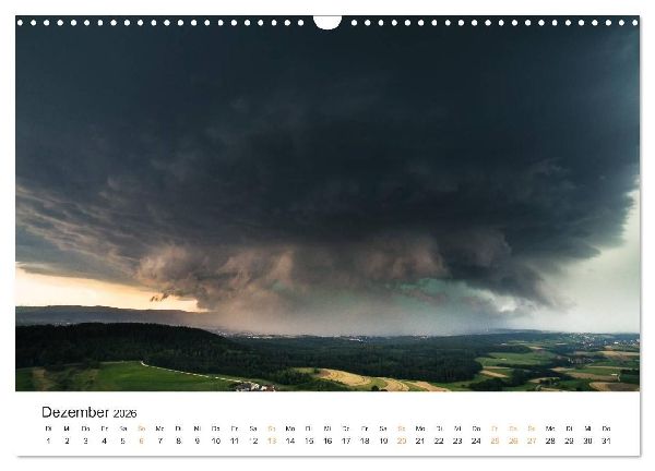 Faszination Gewitter (Wandkalender 2026 DIN A3 quer), CALVENDO Monatskalender