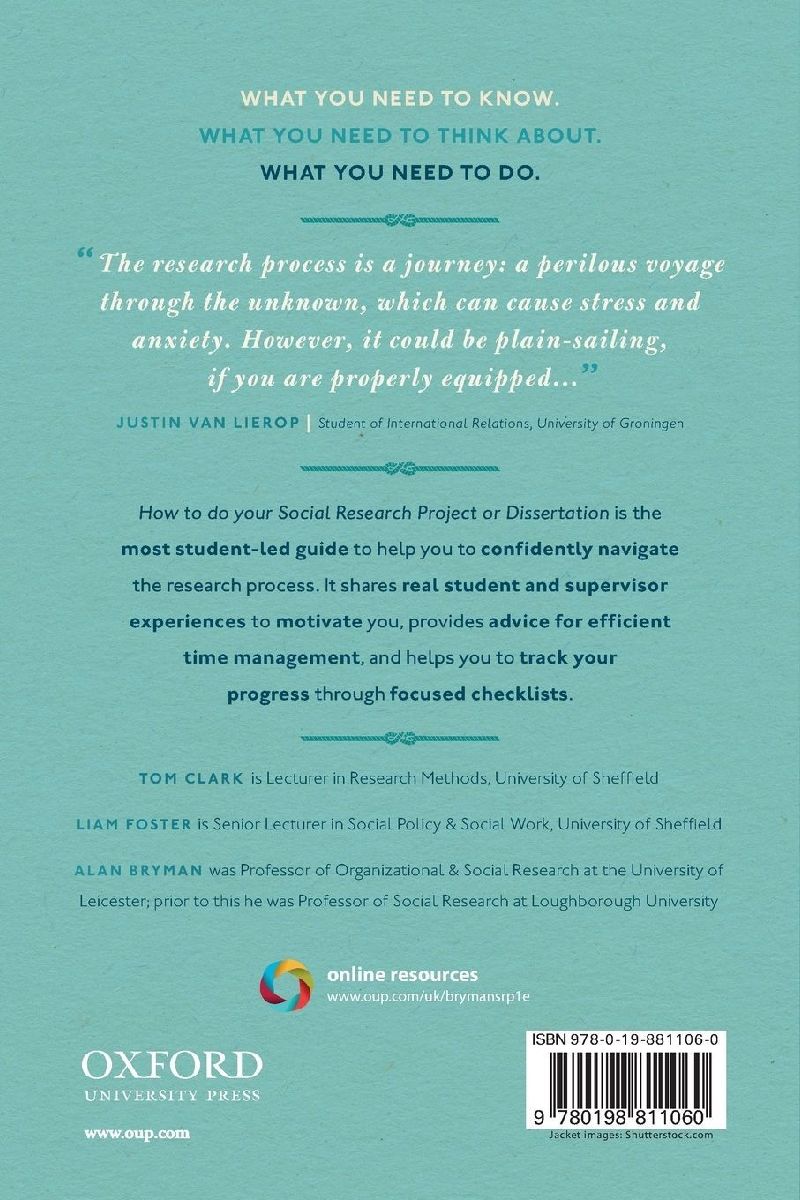 How to Do Your Social Research Project or Dissertation