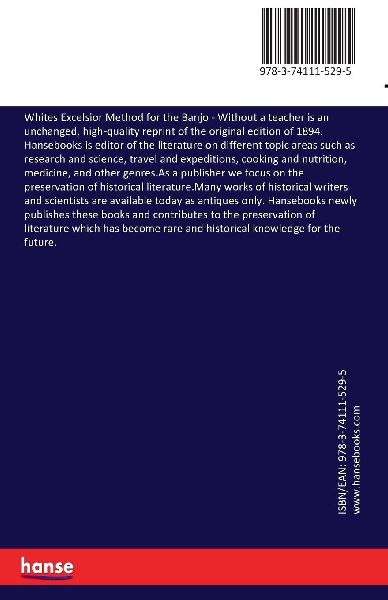 Whites Excelsior Method for the Banjo