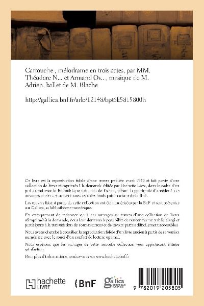 Cartouche, mélodrame en trois actes