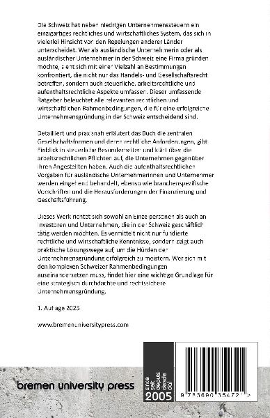 Unternehmensgründung in der Schweiz durch ausländische Staatsangehörige