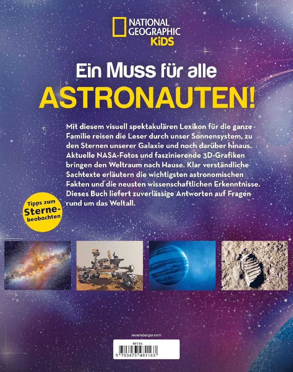 National Geographic Kids - Lexikon des Weltalls; ein visuell spektakuläres Nachschlagewerk zu Astronomie und Raumfahrt für Kinder ab 8