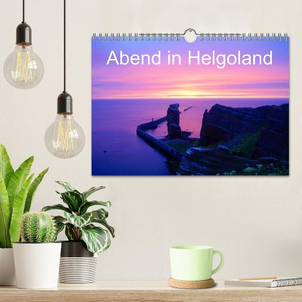 Abend in Helgoland (Wandkalender 2026 DIN A4 quer), CALVENDO Monatskalender