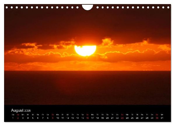 Abend in Helgoland (Wandkalender 2026 DIN A4 quer), CALVENDO Monatskalender