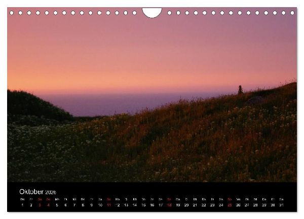 Abend in Helgoland (Wandkalender 2026 DIN A4 quer), CALVENDO Monatskalender