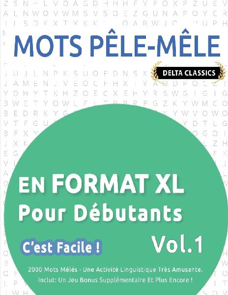 MOTS PÊLE-MÊLE EN  FORMAT XL POUR DÉBUTANTS - C'EST FA...
