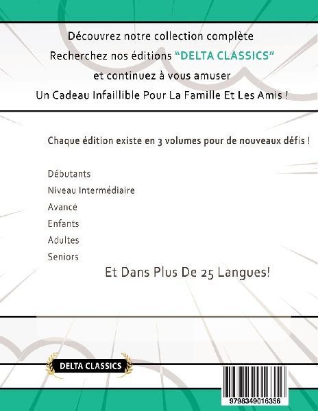 MOTS MÊLÉS EN  FORMAT XL POUR DÉBUTANTS - COOL ! VOL.1 - DELTA CLASSICS