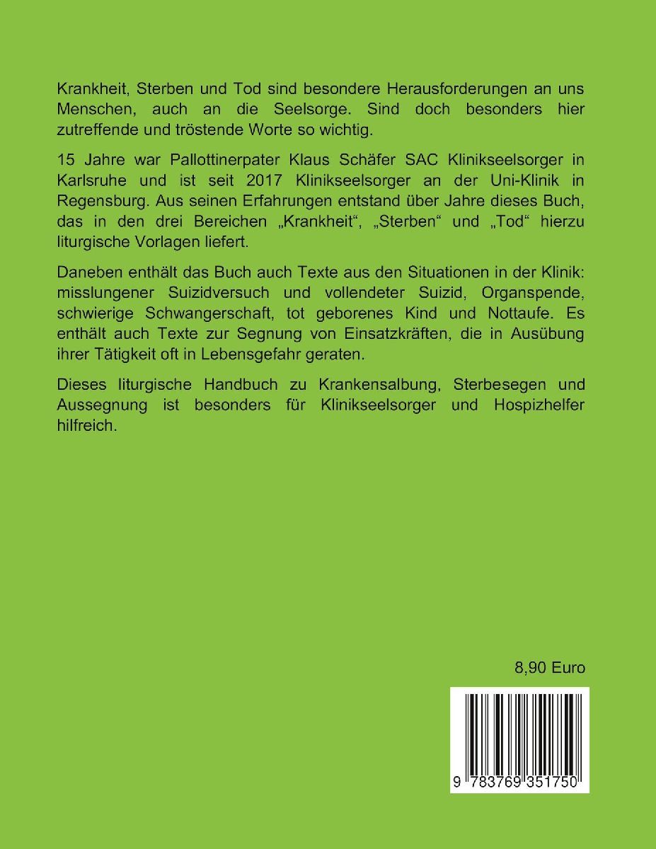 Seelsorge bei Krankheit und Tod